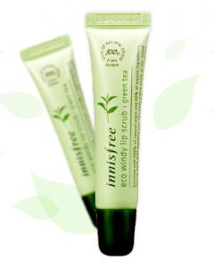 Innisfree_清新草本唇部去角質(綠茶)