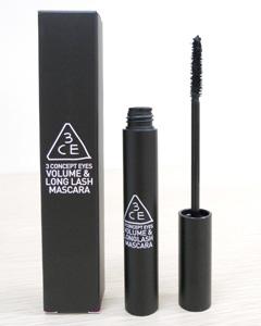 Stylenanda_3CE_VOLUME & LONGLASH MASCARA 微笑曲線2倍纖長極黑睫毛膏